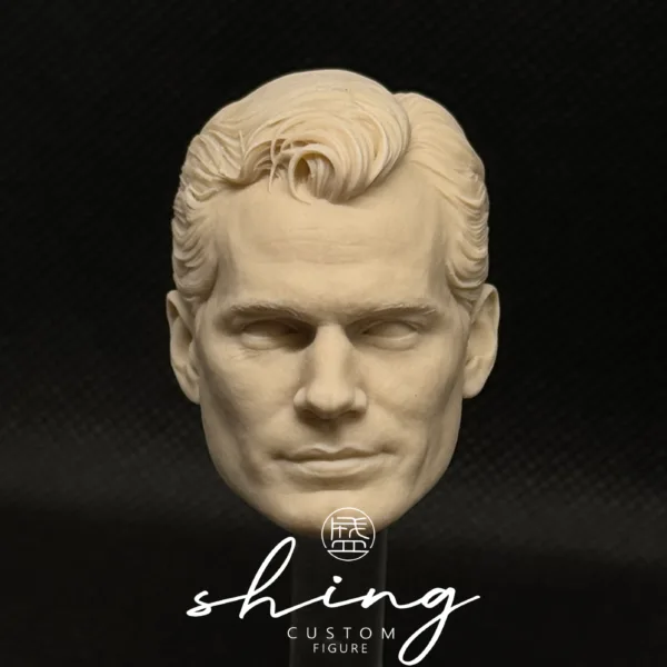 Henry Cavill Superman - 1/6 Scale Unpainted Action Figure Head Sculpt