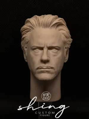 Tony Stark Ironman - 1/6 Scale Unpainted Action Figure Head Sculpt
