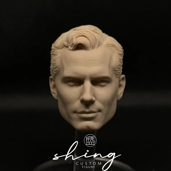 Henry Cavill Superman - 1/6 Scale Unpainted Action Figure Head Sculpt