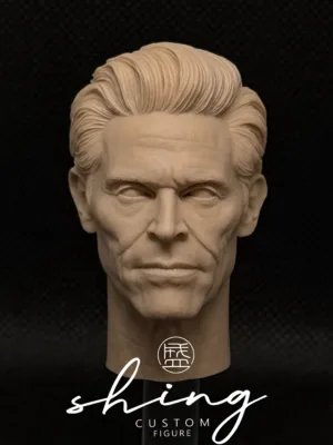 Green Goblin Willem Dafoe - 1/6 Scale Unpainted Action Figure Head Sculpt