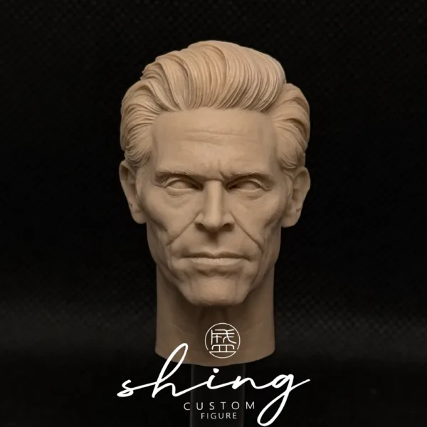 Green Goblin Willem Dafoe - 1/6 Scale Unpainted Action Figure Head Sculpt