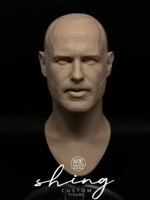 Andrew Lincoln - 1/6 Scale Unpainted Action Figure Head Sculpt