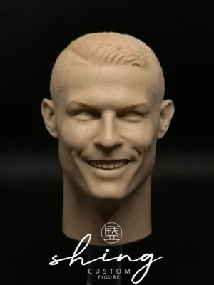 CR7 Ronaldo - 1/6 Scale Unpainted Action Figure Head Sculpt