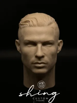 CR7 Ronaldo - 1/6 Scale Unpainted Action Figure Head Sculpt