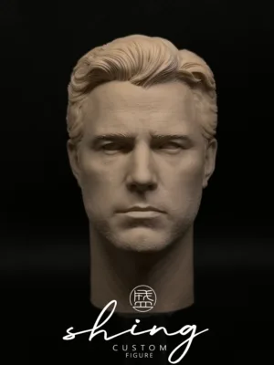 主图_001 Ben Affleck Batman - 1/6 Scale Unpainted Action Figure Head Sculpt