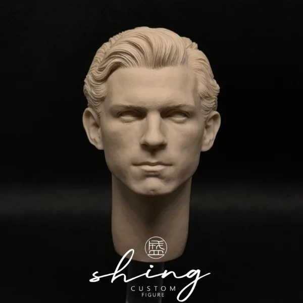 Tom Holland SpiderMan - 1/6 Scale Unpainted Action Figure Head Sculpt