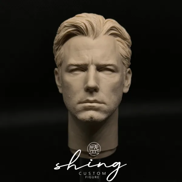 Ben Affleck Batman - 1/6 Scale Unpainted Action Figure Head Sculpt