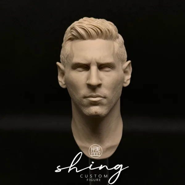 Lionel Messi - 1/6 Scale Unpainted Action Figure Head Sculpt