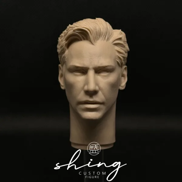 Keanu Reeves - 1/6 Scale Unpainted Action Figure Head Sculpt