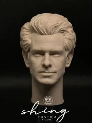 Andrew Garfield SpiderMan - 1/6 Scale Unpainted Action Figure Head Sculpt