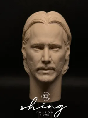 Keanu Reeves - 1/6 Scale Unpainted Action Figure Head Sculpt