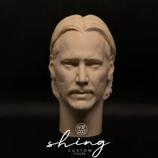 Keanu Reeves - 1/6 Scale Unpainted Action Figure Head Sculpt