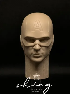 Captain America - 1/6 Scale Unpainted Action Figure Head Sculpt