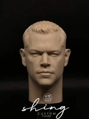 Matt Damon - 1/6 Scale Unpainted Action Figure Head Sculpt
