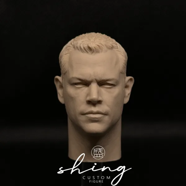 Matt Damon - 1/6 Scale Unpainted Action Figure Head Sculpt