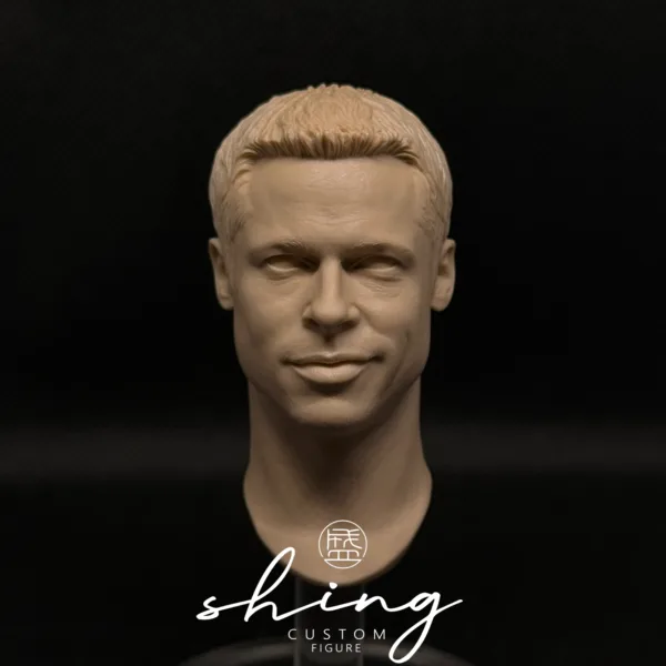 Brad Pitt - 1/6 Scale Unpainted Action Figure Head Sculpt