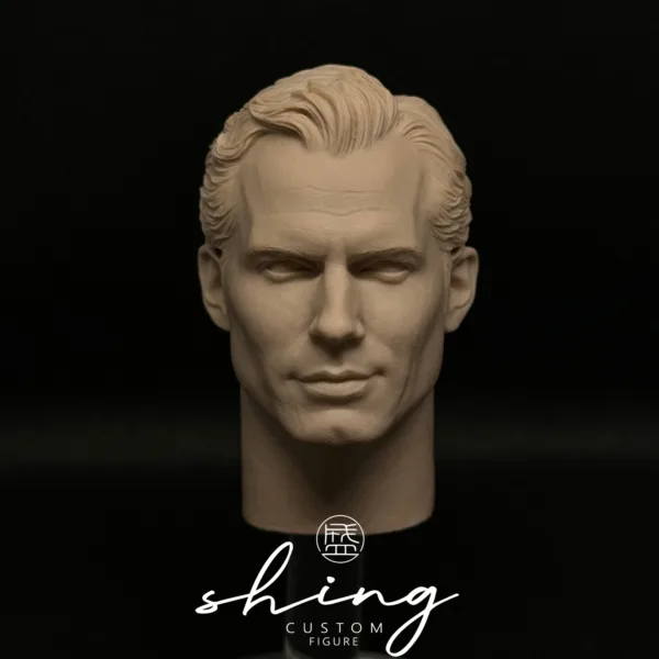 Henry Cavill Superman - 1/6 Scale Unpainted Action Figure Head Sculpt