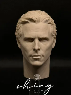 Christian Bale Batman - 1/6 Scale Unpainted Action Figure Head Sculpt