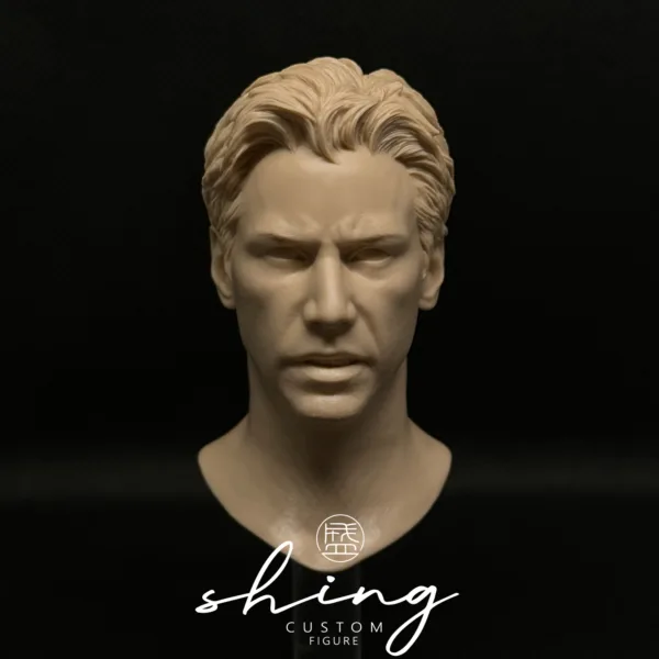 Keanu Reeves - 1/6 Scale Unpainted Action Figure Head Sculpt