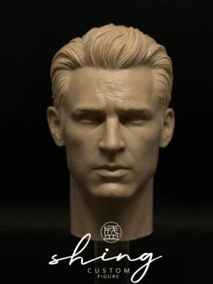 Captain America - 1/6 Scale Unpainted Action Figure Head Sculpt