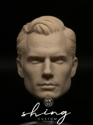 Henry Cavill Superman - 1/6 Scale Unpainted Action Figure Head Sculpt