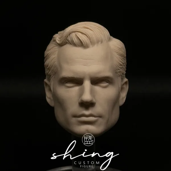 Henry Cavill Superman - 1/6 Scale Unpainted Action Figure Head Sculpt