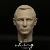 Daniel Craig James Bond - 1/6 Scale Unpainted Action Figure Head Sculpt