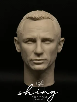 Daniel Craig James Bond - 1/6 Scale Unpainted Action Figure Head Sculpt