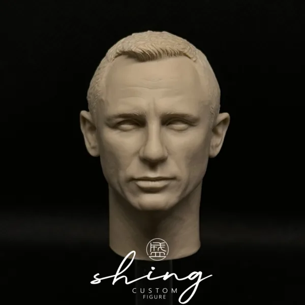 Daniel Craig James Bond - 1/6 Scale Unpainted Action Figure Head Sculpt