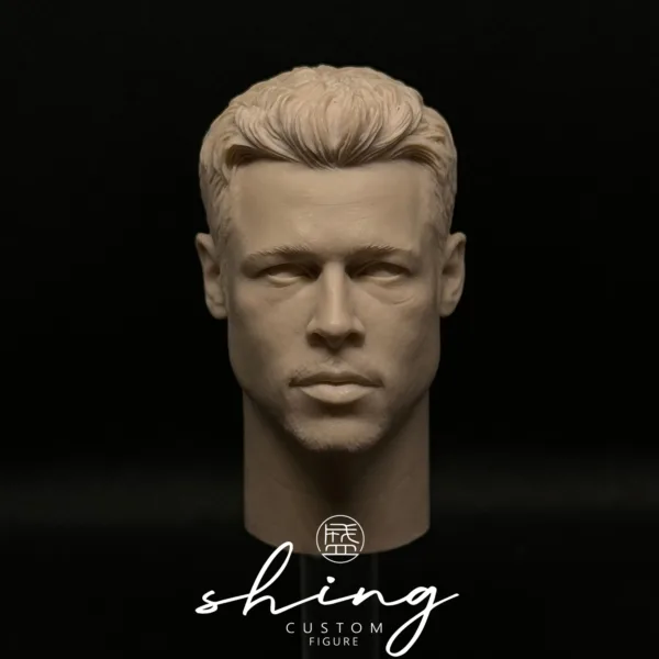 Brad Pitt - 1/6 Scale Unpainted Action Figure Head Sculpt