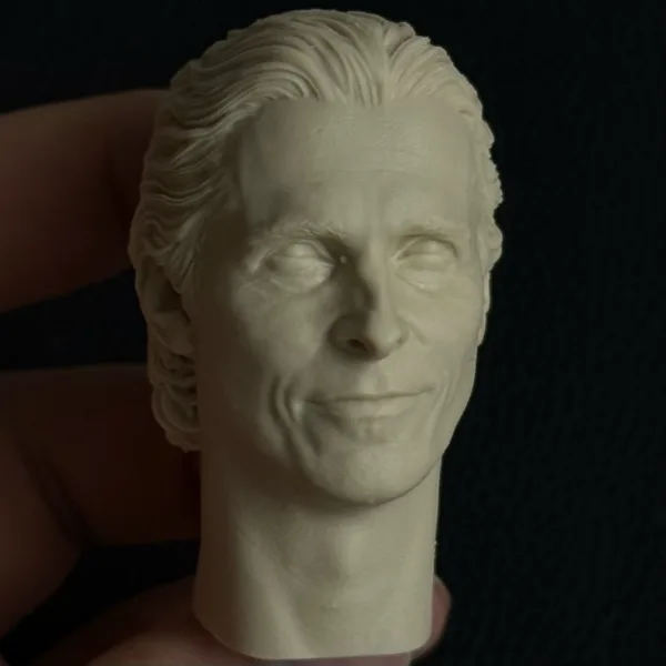 Christian Bale Batman - 1/6 Scale Unpainted Action Figure Head Sculpt