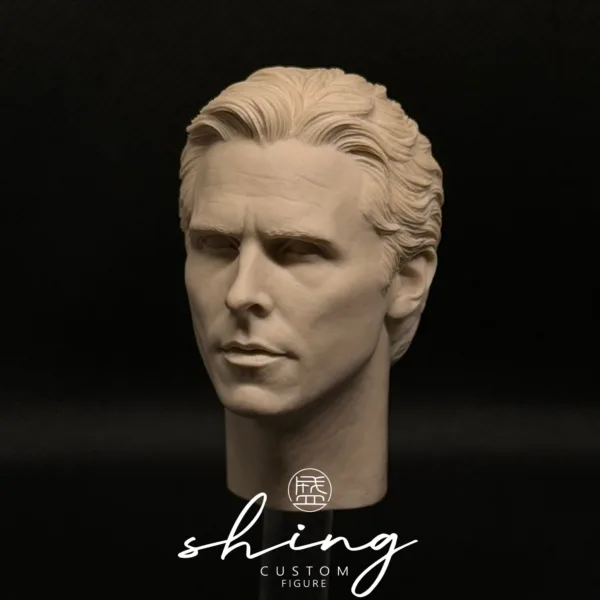 Christian Bale Batman - 1/6 Scale Unpainted Action Figure Head Sculpt