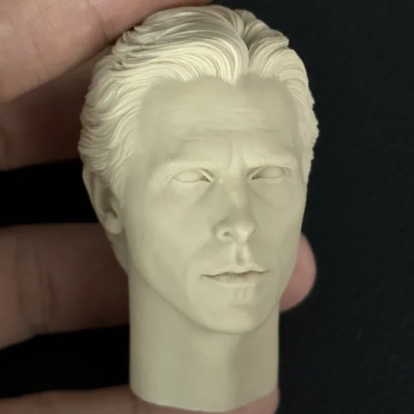 Christian Bale Batman - 1/6 Scale Unpainted Action Figure Head Sculpt