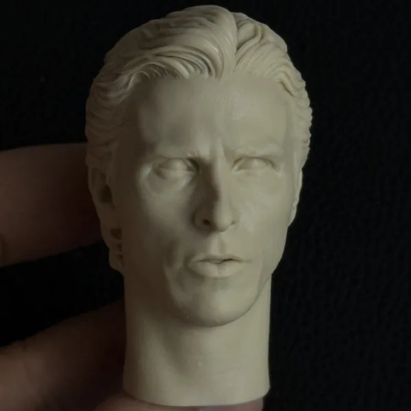 Christian Bale Batman - 1/6 Scale Unpainted Action Figure Head Sculpt