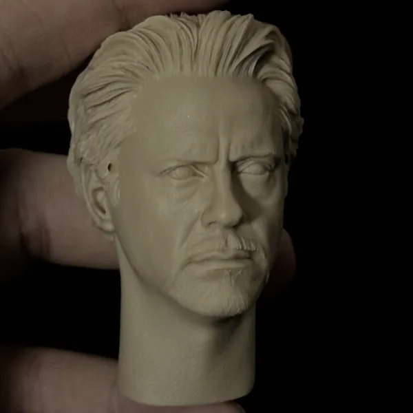 Tony Stark Ironman - 1/6 Scale Unpainted Action Figure Head Sculpt