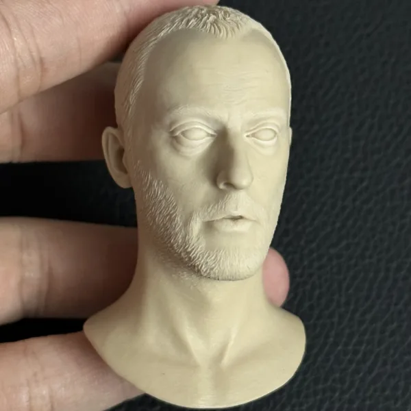 Jean Reno - 1/6 Scale Unpainted Action Figure Head Sculpt