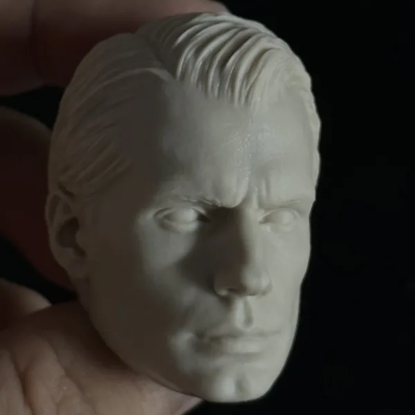 Henry Cavill Superman - 1/6 Scale Unpainted Action Figure Head Sculpt