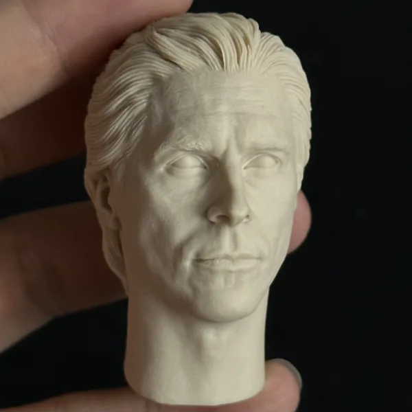 Christian Bale Batman - 1/6 Scale Unpainted Action Figure Head Sculpt