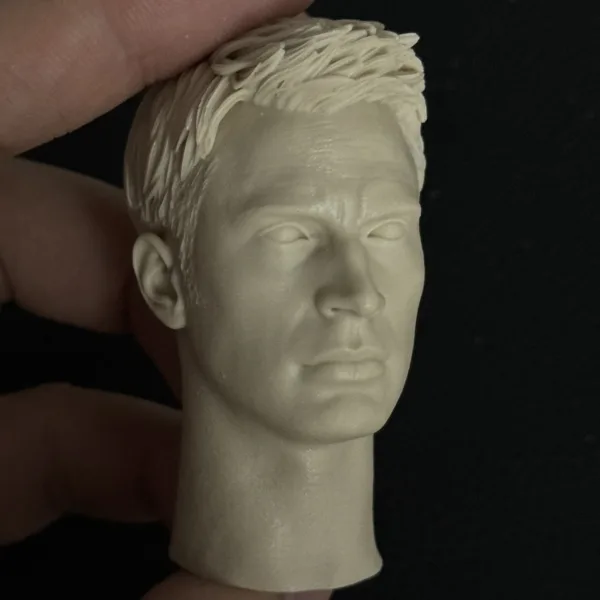 Chris Evans - 1/6 Scale Unpainted Action Figure Head Sculpt