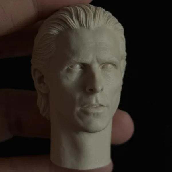 Christian Bale Batman - 1/6 Scale Unpainted Action Figure Head Sculpt