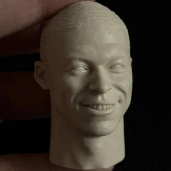 Kylian Mbappé - 1/6 Scale Unpainted Action Figure Head Sculpt