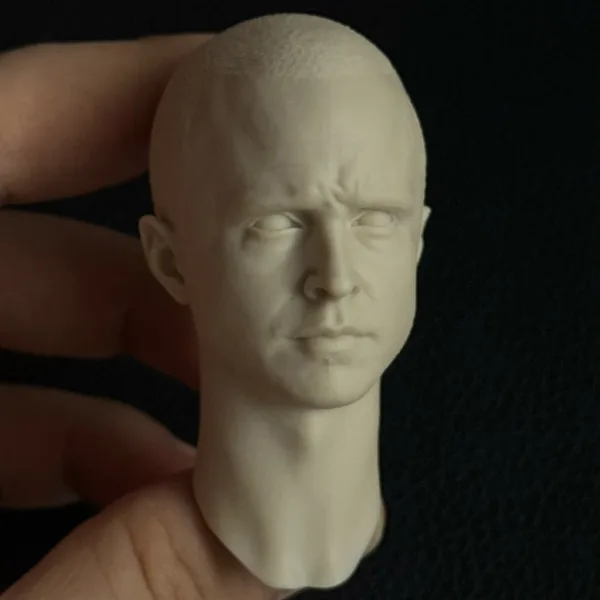 Aaron Paul - 1/6 Scale Unpainted Action Figure Head Sculpt
