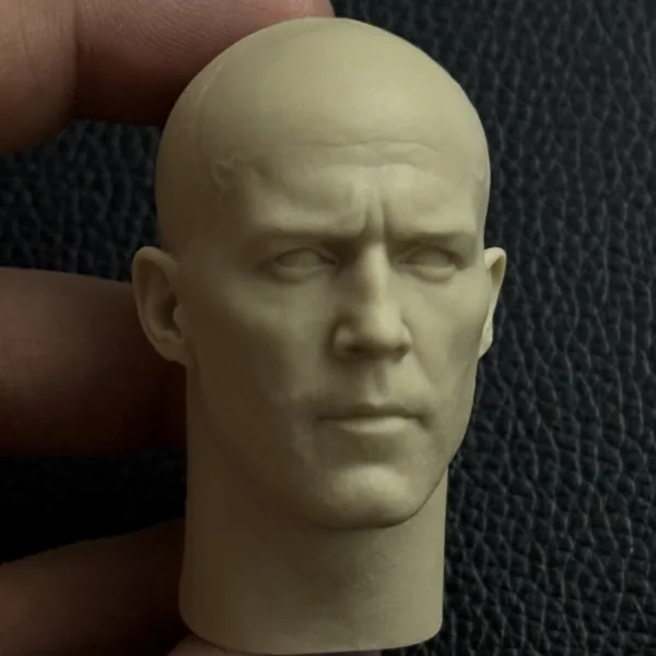 Jason Statham - 1/6 Scale Unpainted Action Figure Head Sculpt
