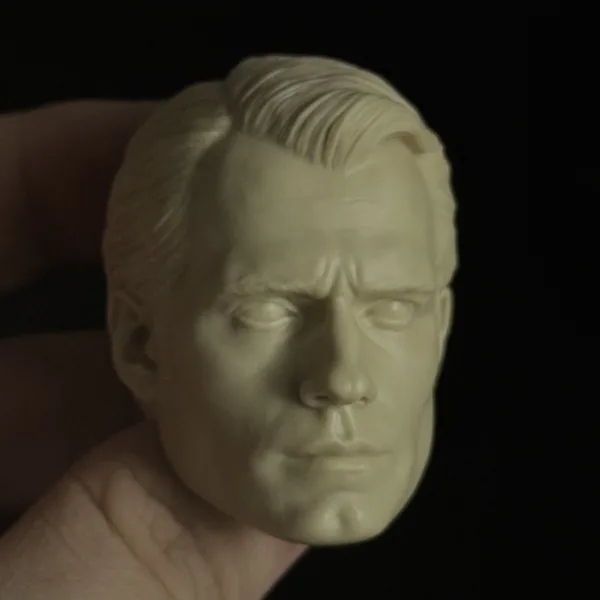 Henry Cavill Superman - 1/6 Scale Unpainted Action Figure Head Sculpt
