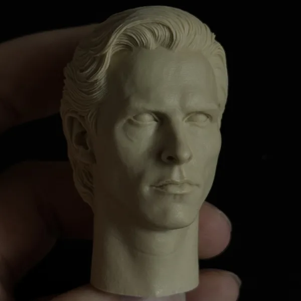 Christian Bale Batman - 1/6 Scale Unpainted Action Figure Head Sculpt