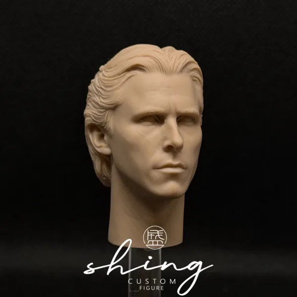 Christian Bale Batman - 1/6 Scale Unpainted Action Figure Head Sculpt