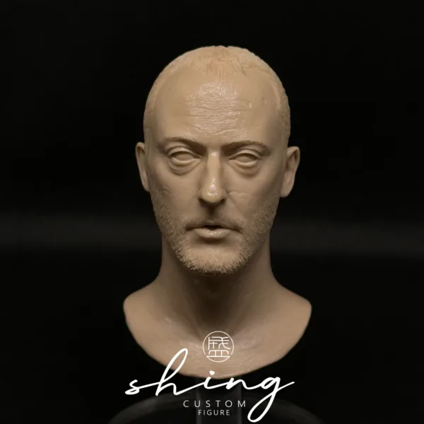 Jean Reno - 1/6 Scale Unpainted Action Figure Head Sculpt
