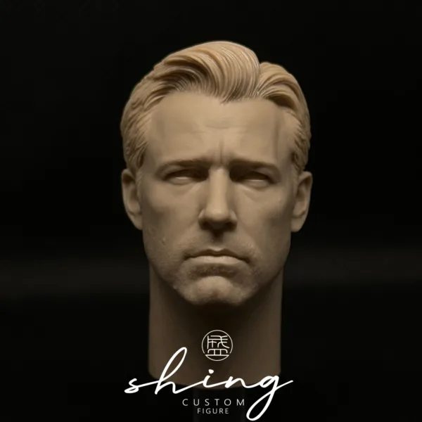 Ben Affleck Batman - 1/6 Scale Unpainted Action Figure Head Sculpt