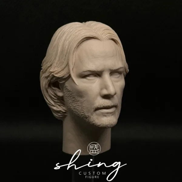Keanu Reeves - 1/6 Scale Unpainted Action Figure Head Sculpt