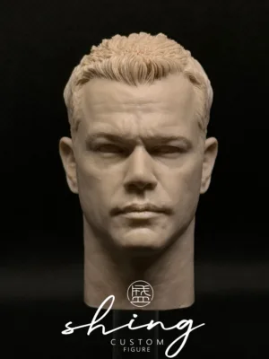 Matt Damon - 1/6 Scale Unpainted Action Figure Head Sculpt